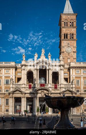 Rome, Italy - October 17, 2022: The Papal Basilica of Santa Maria Maggiore Stock Photo