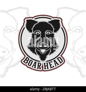 Boar Wild Hog Razorback Warthog Mascot Pig Cartoon Stock Vector Image ...