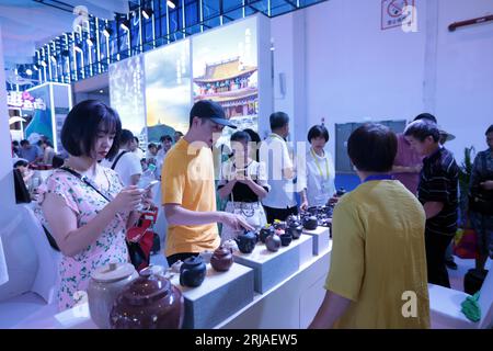 The 7th China-South Asia Expo draws visitors in Kunming City, southwest China's Yunnan Province, 19 August, 2023. Stock Photo