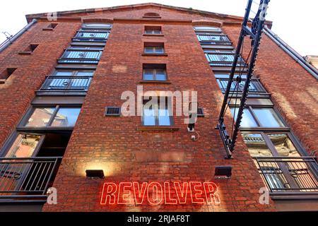 Revolver bar, named after a Beatles album, 2 Temple Ct, Cavern Quarter, Liverpool , Merseyside, England, UK, L2 6PY Stock Photo