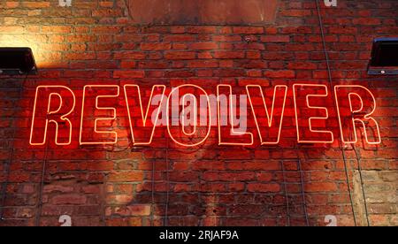 Revolver bar, named after a Beatles album, 2 Temple Ct, Cavern Quarter, Liverpool , Merseyside, England, UK, L2 6PY Stock Photo