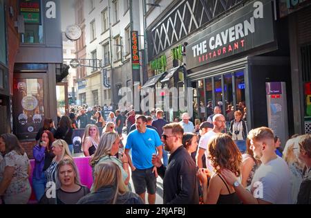 Mathew Street, Cavern Quarter, Liverpool, Merseyside, England, UK, L2 6RE Stock Photo