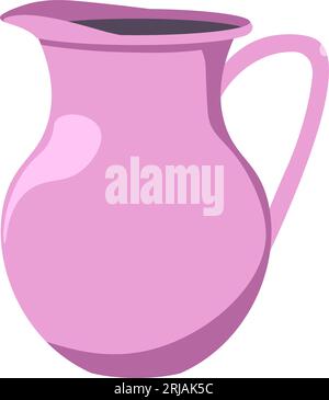 Jug for water, modern kitchenware and tableware Stock Vector