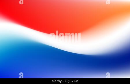 glowing blue and red color mesh gradient background design. eps 10 vector. Stock Vector