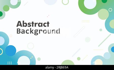 colorful trendy vector abstract circles background wallpaper template Stock Vector