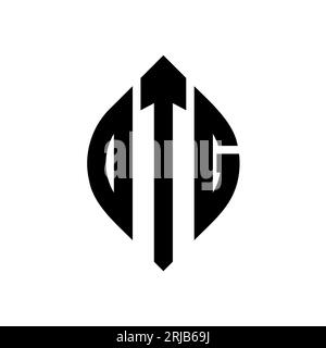 OTG circle letter logo design with circle and ellipse shape. OTG ...