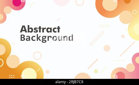 colorful trendy vector abstract circles background wallpaper template Stock Vector