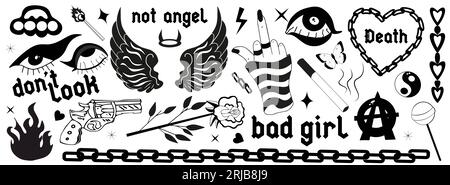 Angel Goth Sticker Decal Punk Grunge Tattoo