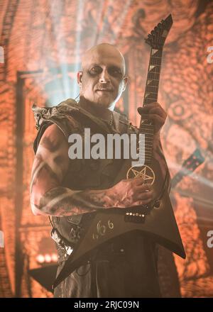 Galder of Dimmu Borgir performing live Stock Photo