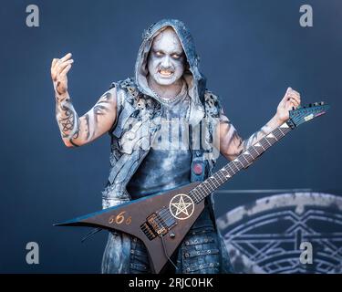 Galder of Dimmu Borgir performing live Stock Photo