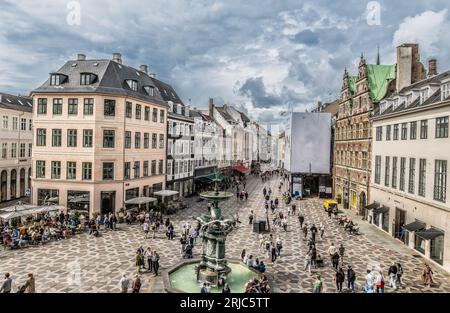 Amagertorv - central square in Copenhagen, Denmark Stock Photo