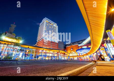 Oita, Japan - Nov 26 2022: Oita Station is a major station in the Kyushu region, connect Oita to other prefectures such as Fukuoka and Kumamoto and  a Stock Photo