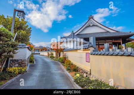 Nakatsu, Japan - Nov 26 2022: Myoren-ji Temple situated a little south of the center of the Tera-machi district Stock Photo