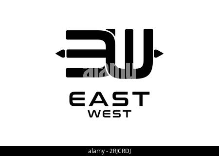 Initial E and W logo Modern Concept, w e we ew initial logo design vector design inspiration Stock Vector
