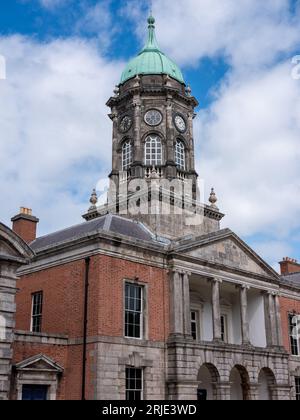 Georgian architecture around Dublin Castle in Dublin city, Ireland. Stock Photo