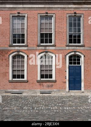 Georgian architecture around Dublin Castle in Dublin city, Ireland. Stock Photo