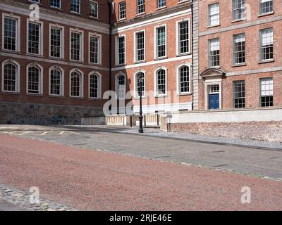 Georgian architecture around Dublin Castle in Dublin city, Ireland. Stock Photo