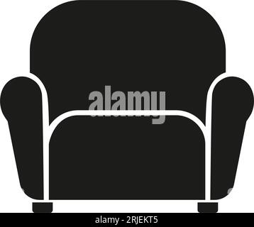 Armchair simple icon Stock Vector