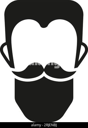 Beard trim icon Stock Vector