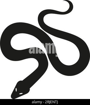 Black snake layout design. Vector illustration Stock Vector Image & Art ...