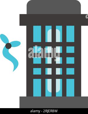 Electric mosquito trap icon Stock Vector