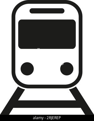 Subway train simple icon Stock Vector
