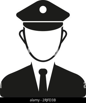 Policeman simple icon Stock Vector