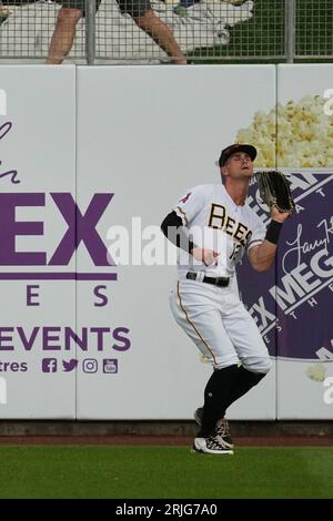 August 5 2023: Salt Lake right fielder Jared Walsh (36) makes a play during  the game with El Paso Chihuahuas and Salt Lake Bees held at Smiths Field in Salt  Lake Ut.