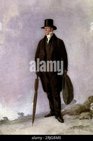 William Buckland, William Buckland (1784 – 1856) English theologian, Dean of Westminster. geologist and palaeontologist. Portrait by Richard Ansdell Stock Photo