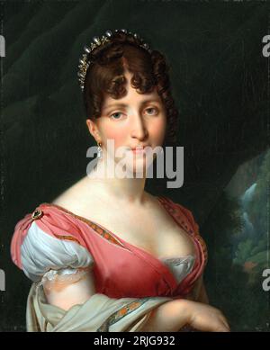 Portrait of Hortense, by Anne-Louis Girodet de Roussy-Trioson in 1808. Hortense Eugénie Cécile Bonaparte (1783 – 1837) Queen consort of Holland. Stock Photo