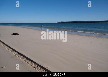 Salt Water flats at Inskip Point Queensland Stock Photo