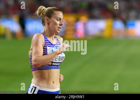 Melissa Courtney-Bryant (Great Britain & Northern Ireland) during the 1500 metres final during the world athletics championships 2023 at the National Athletics Centre, in Budapest, Hungary. (Sven Beyrich/SPP) Credit: SPP Sport Press Photo. /Alamy Live News Stock Photo