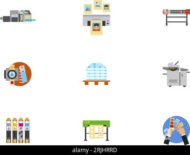 Equipment Icon Set Stock Vector