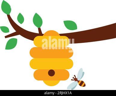 Honey hive icon Stock Vector