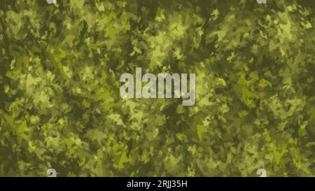Abstract background in shades of green and khaki. Hand drawn vector illustration. Chaotic spots of various shapes. For print, textile, fabric, cover, Stock Vector