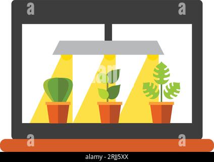 Light for houseplants vector icon Stock Vector