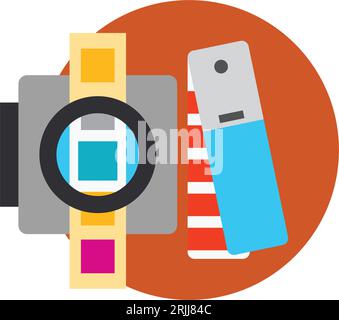 Printer tools icon Stock Vector