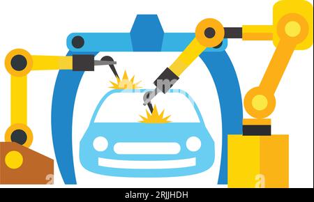 Car production icon Stock Vector