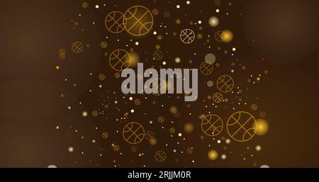 Basketball vector HD background game. Basket dots ball element activity. Stock vector illustration Stock Vector