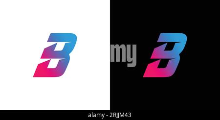 Modern and cool B logo design Stock Vector