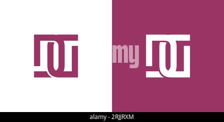 Modern and unique DG logo design Stock Vector
