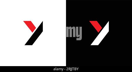 Modern and simple Y logo design Stock Vector