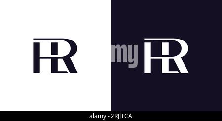 Modern and unique HR logo design Stock Vector