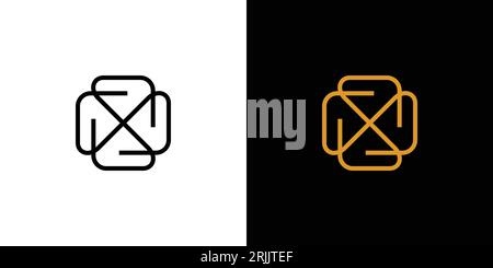 Modern and unique SS logo design Stock Vector