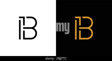 Modern and unique IB logo design Stock Vector