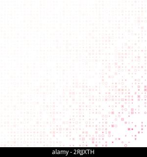 Amazing geometric matrix background in red purple colors. Artistic square vector illustration. Stock Vector