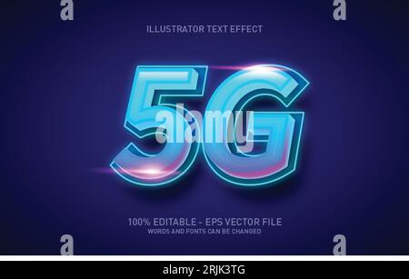 Text effect in 3d chrome words text effect theme editable metal silver concept Stock Vector