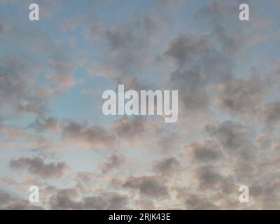 Soft pastel colored evening sky Stock Photo
