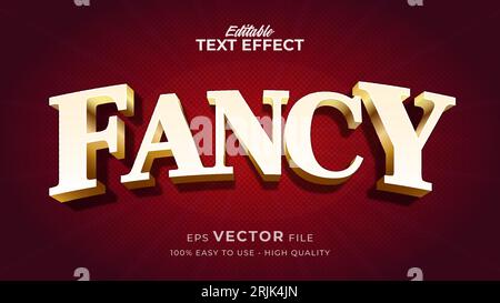 Editable text style effect - fancy text style theme Stock Vector