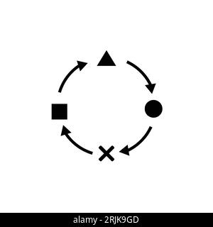 Adaptation, change icon. Vector illustration Stock Vector